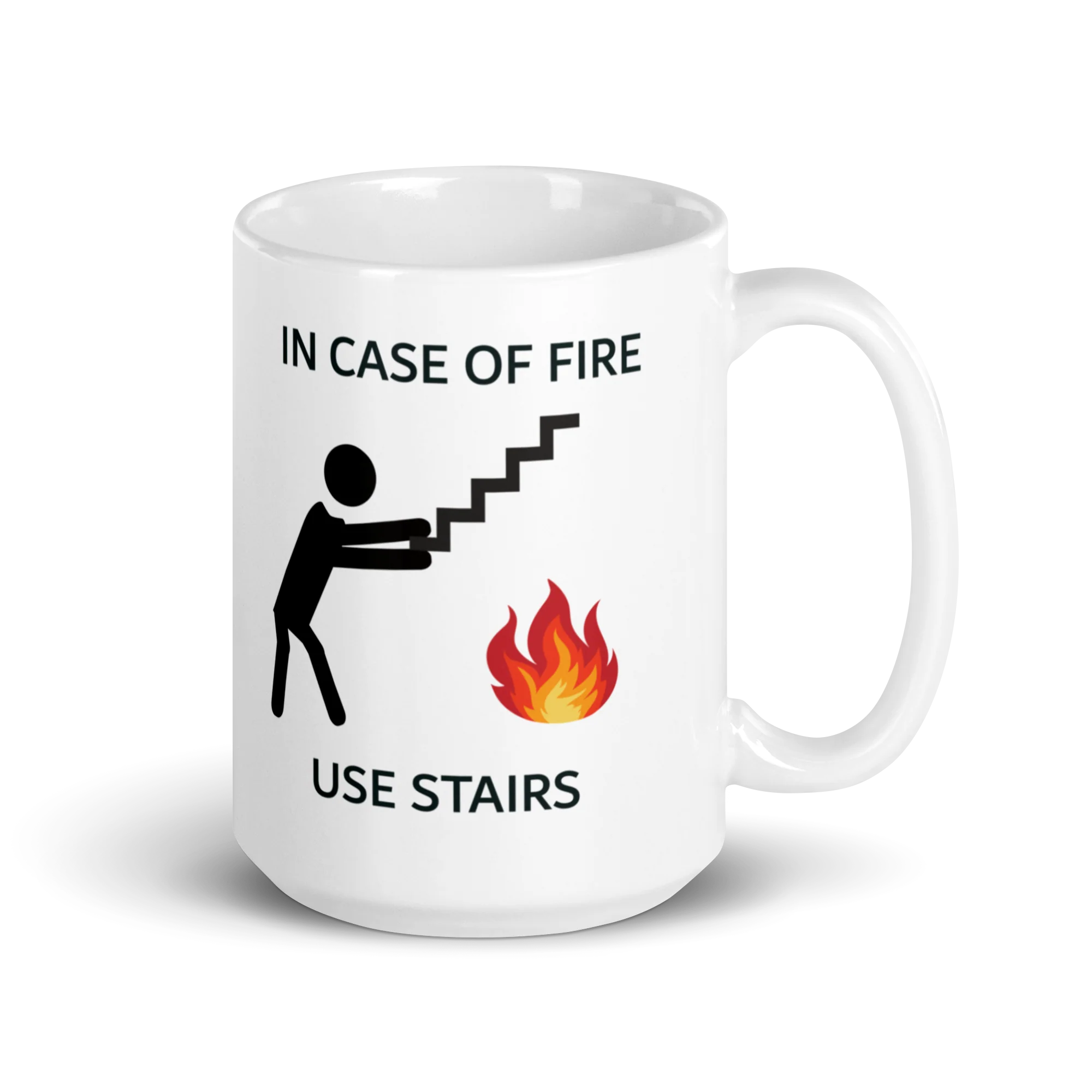 š„ IN CASE OF FIRE USE STAIRS mugš„(BOBI) - Image 5