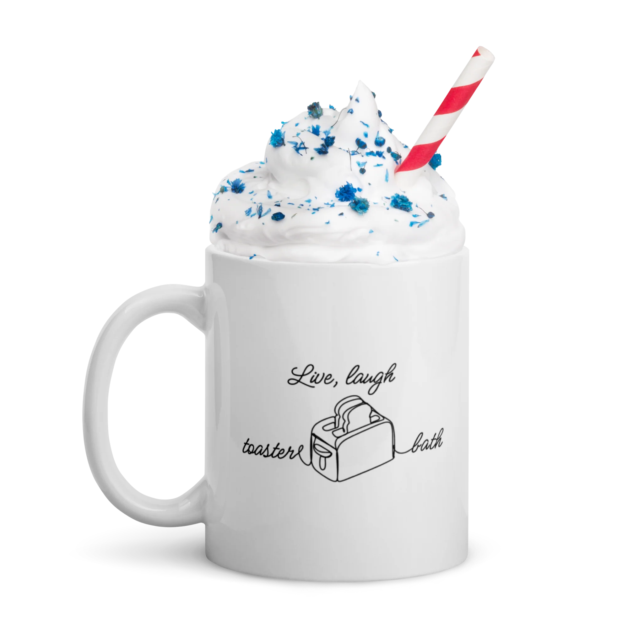 🍞 Live, laugh, toaster bath mug 🛁 (BOBI) - Image 2