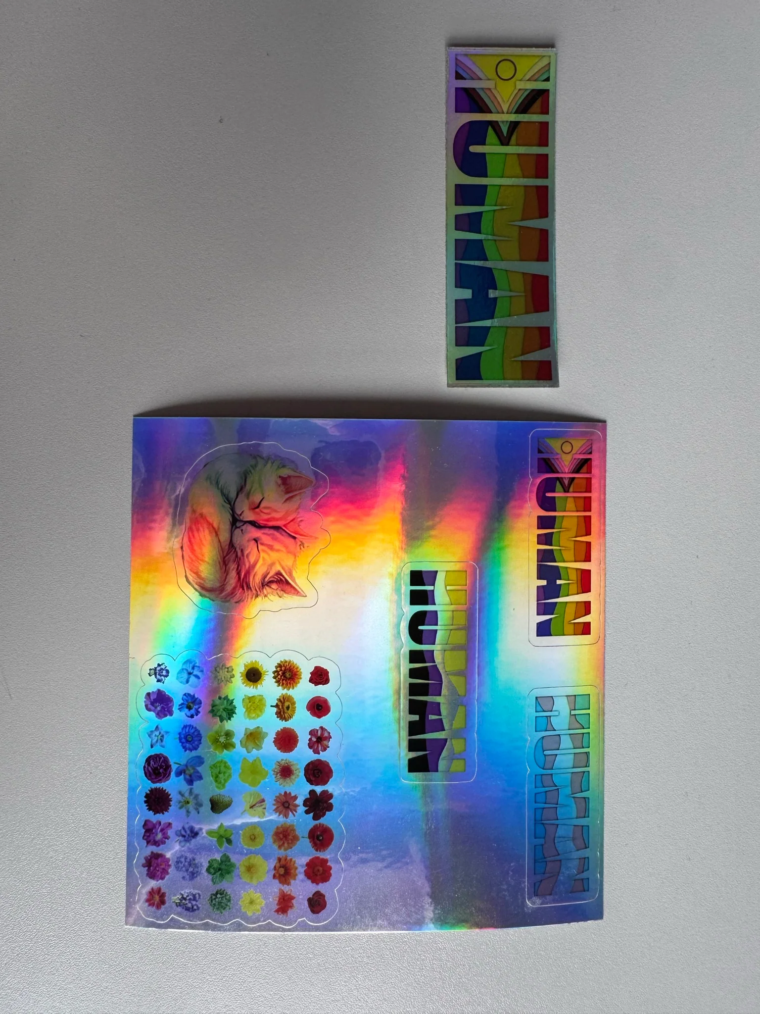 HUMAN sticker sheet holographic - Image 3