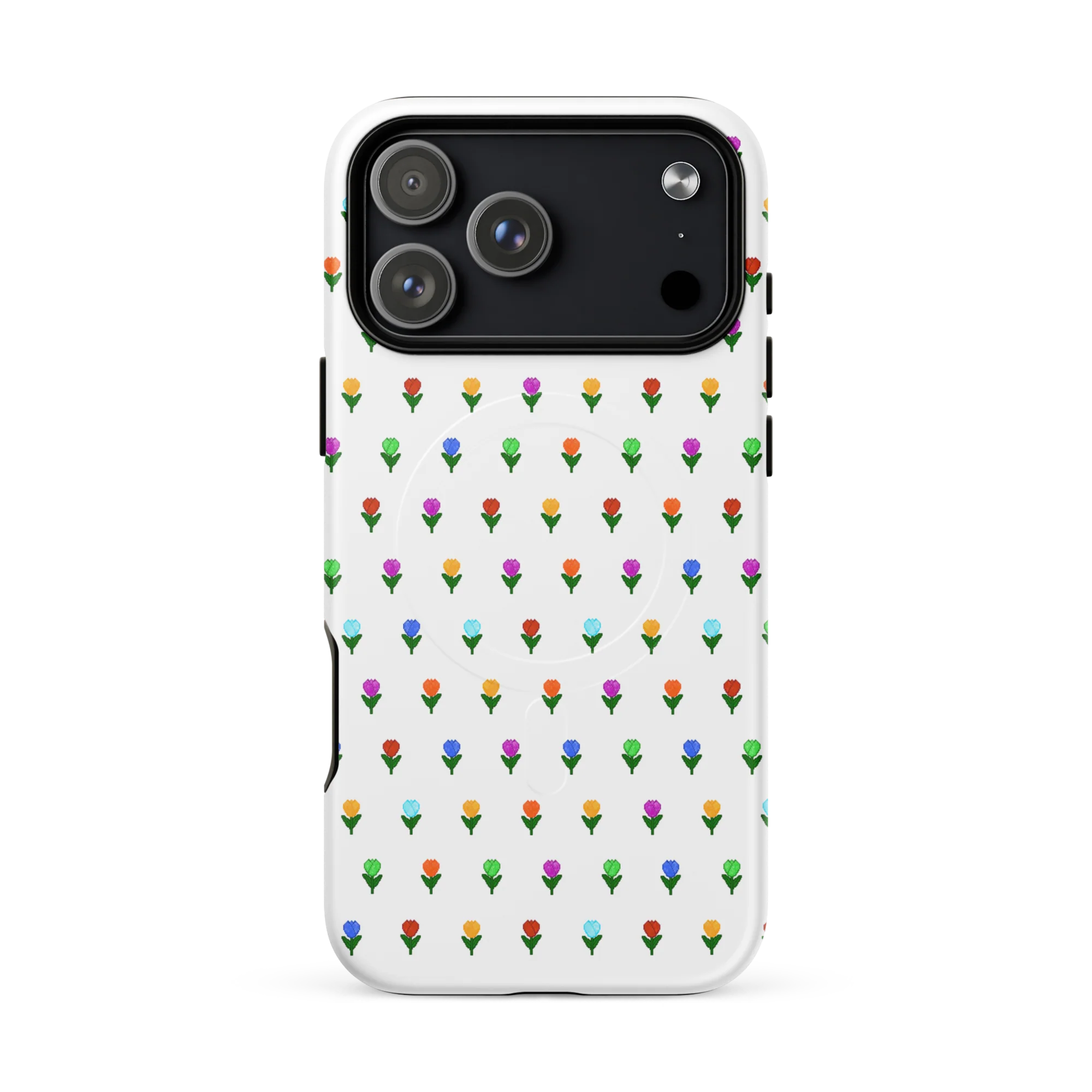 Tulip pixel dot MagSafe® tough case for iPhone® - Image 12