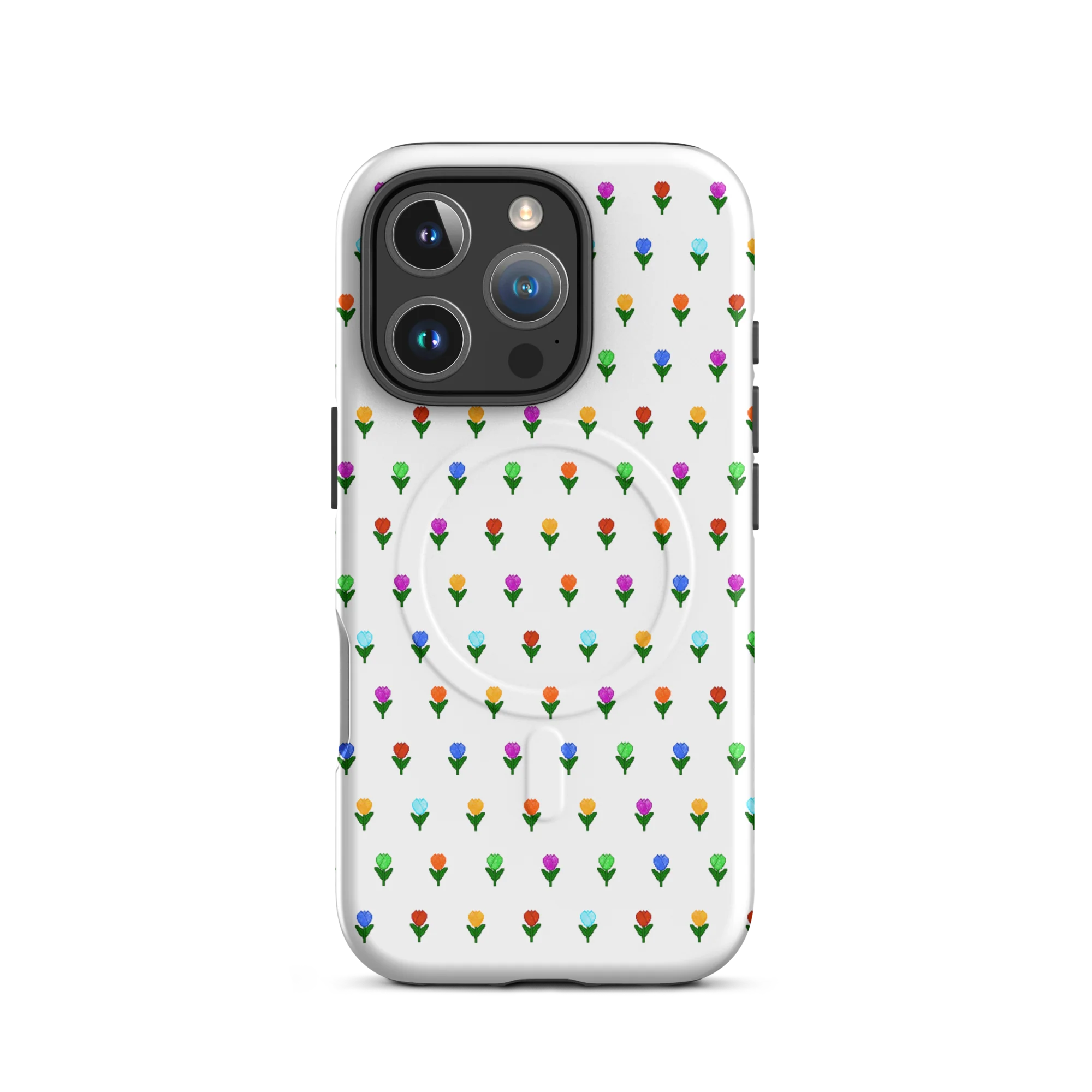 Tulip pixel dot MagSafe® tough case for iPhone® - Image 7