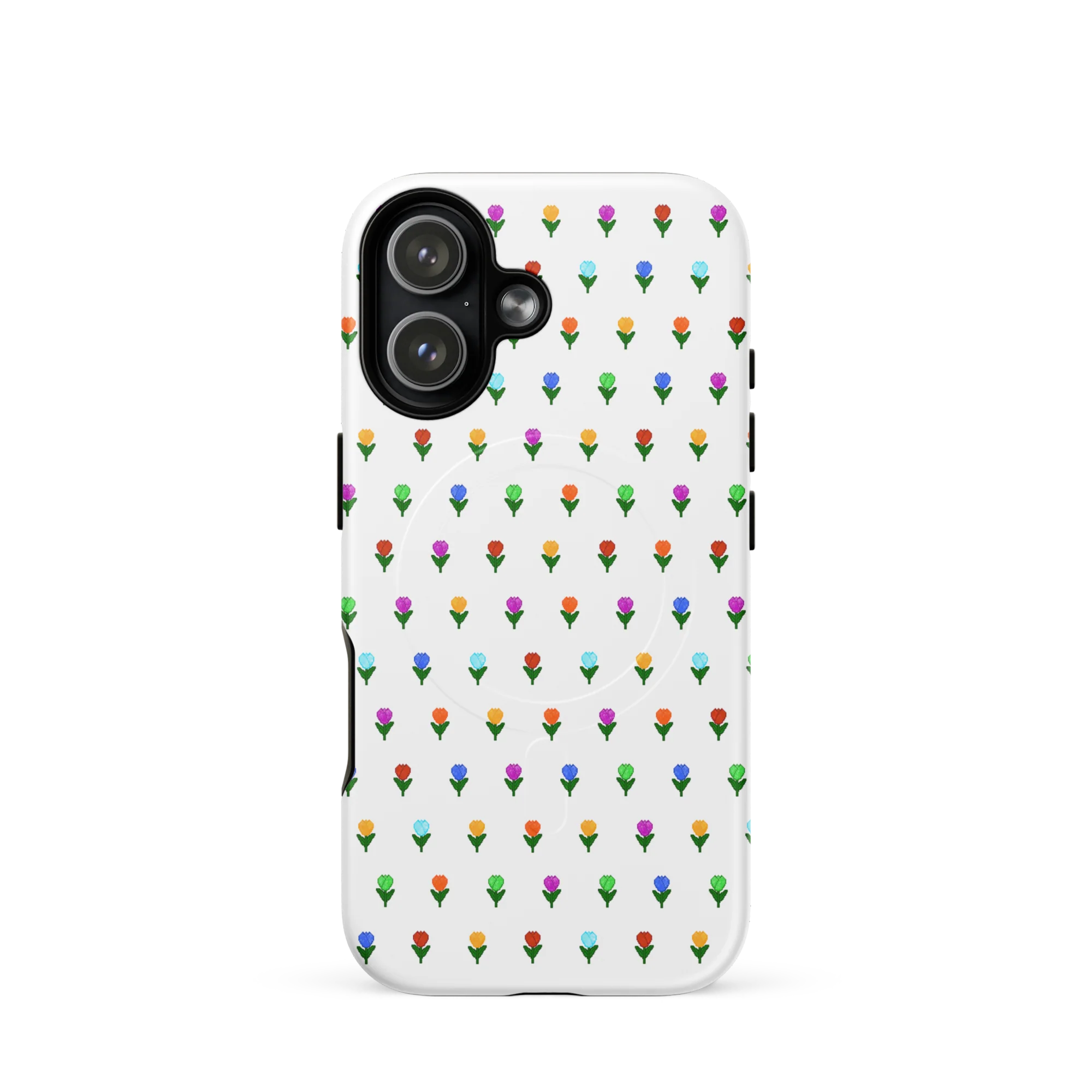 Tulip pixel dot MagSafe® tough case for iPhone® - Image 9